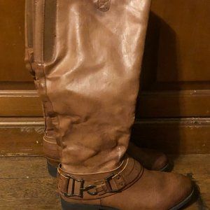 Sonoma Women's Leather heeled rider boots size 8